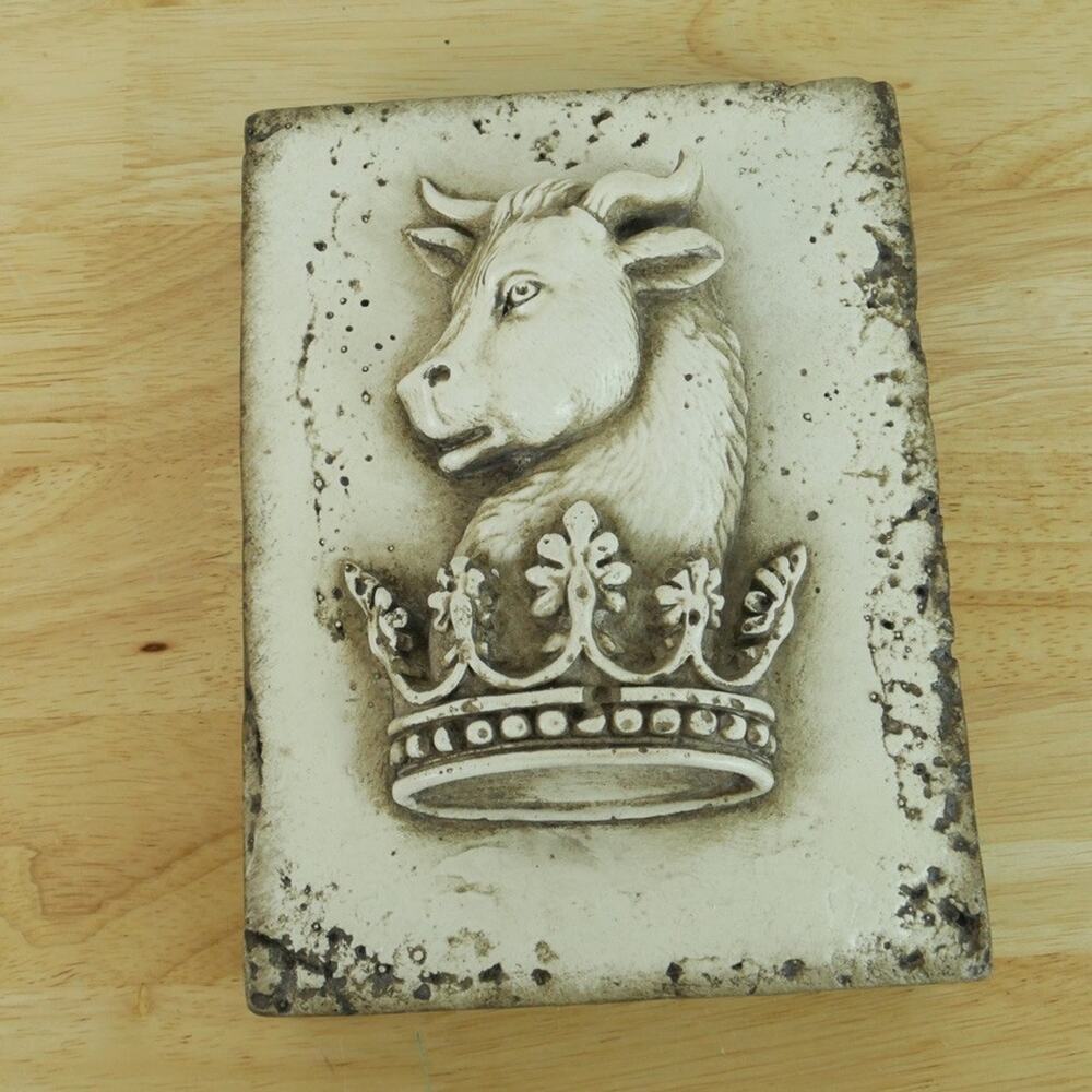 Sid Dickens Taurus‎ Memory Blocks Tile Z-05 Zodiac Retired Wall Art Bull Crown